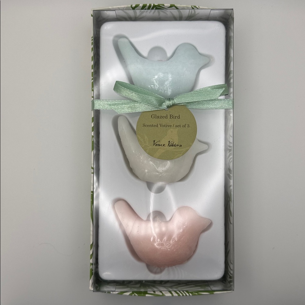 Bird Trio Scented Candle Set - Beautiful Pastels - Picture 3 of 3